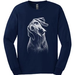 Irish Wolfhound Tilted Dog Long Sleeve Shirt Gift For Dog Lover