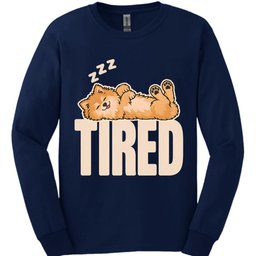 German Spitz Tired Dog Long Sleeve Shirt Gift For Dog Lover