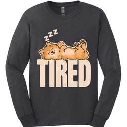 German Spitz Tired Dog Long Sleeve Shirt Gift For Dog Lover