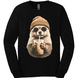 German Spitz Hipster Dog Long Sleeve Shirt Gift For Dog Lover