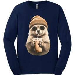 German Spitz Hipster Dog Long Sleeve Shirt Gift For Dog Lover