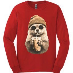 German Spitz Hipster Dog Long Sleeve Shirt Gift For Dog Lover