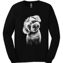 Maltese Tilted Dog Long Sleeve Shirt Gift For Dog Lover