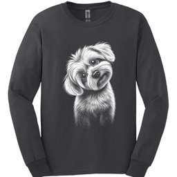 Maltese Tilted Dog Long Sleeve Shirt Gift For Dog Lover