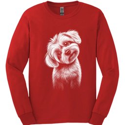 Maltese Tilted Dog Long Sleeve Shirt Gift For Dog Lover