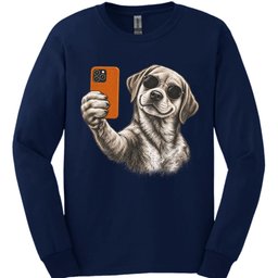 Labrador Selfie Dog Long Sleeve Shirt Gift For Dog Lover