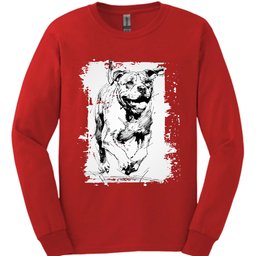Mastiff Running Dog Long Sleeve Shirt Gift For Dog Lover