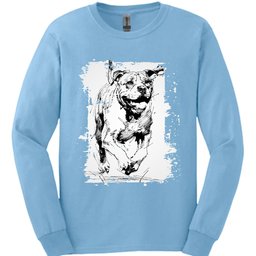Mastiff Running Dog Long Sleeve Shirt Gift For Dog Lover