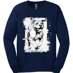 Mastiff Running Dog Long Sleeve Shirt Gift For Dog Lover