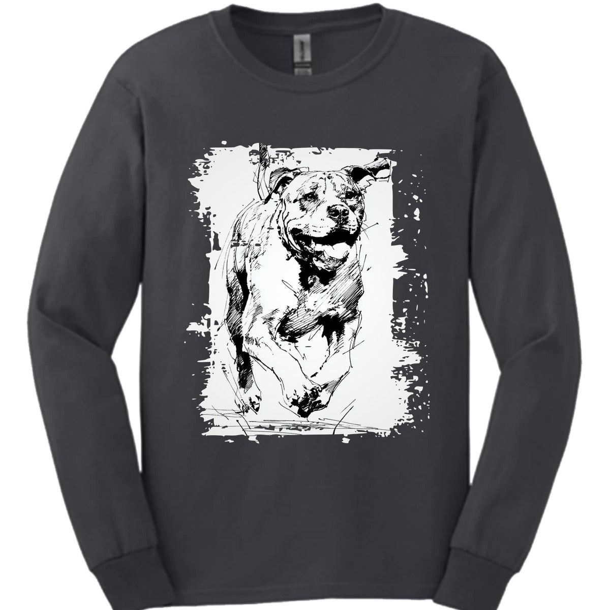 Mastiff Running Dog Long Sleeve Shirt Gift For Dog Lover