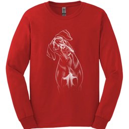 Great Dane Tilted Dog Long Sleeve Shirt Gift For Dog Lover