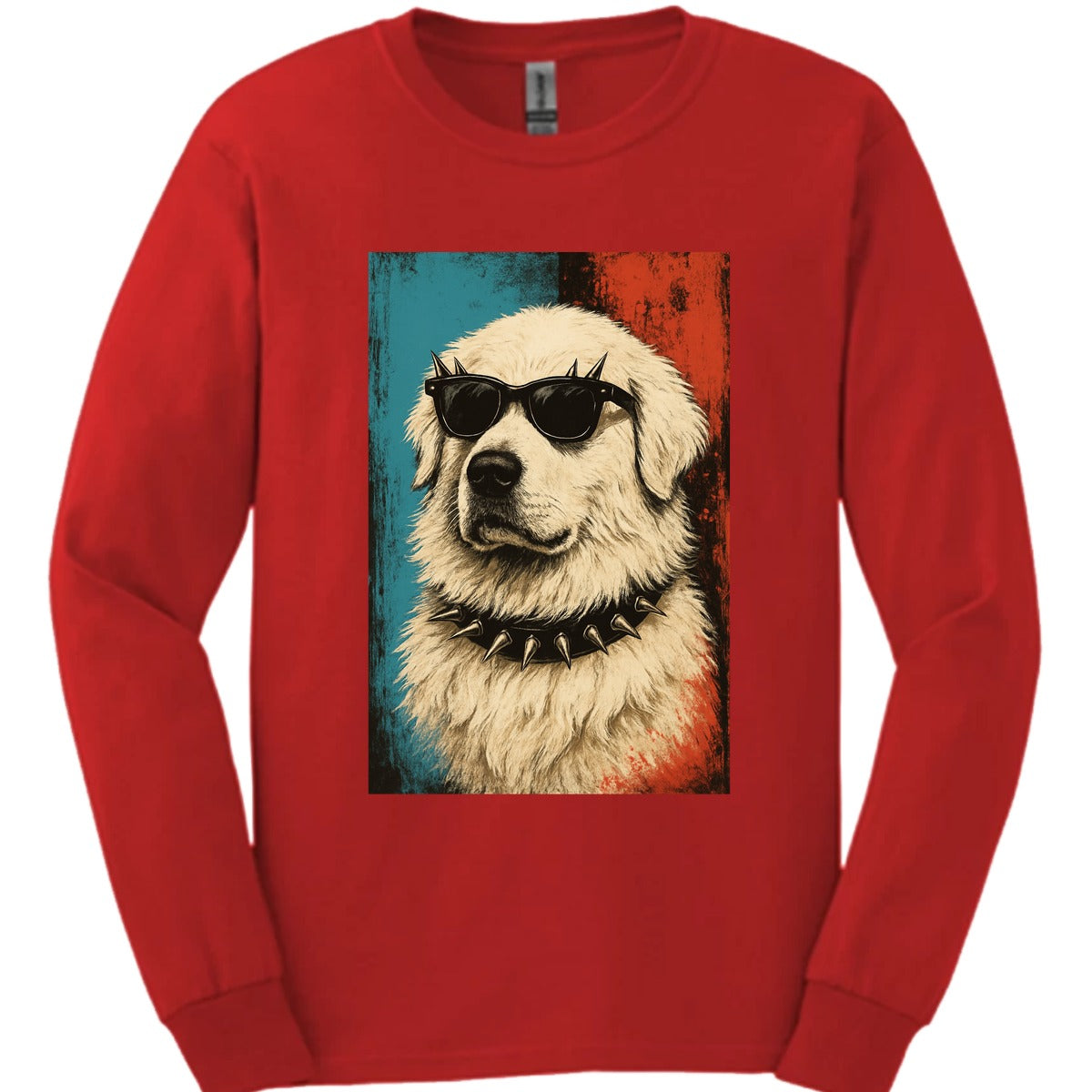 Great Pyrenees Punk Dog Long Sleeve Shirt Gift For Dog Lover