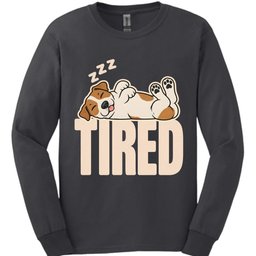 Jack Russell Tired Dog Long Sleeve Shirt Gift For Dog Lover