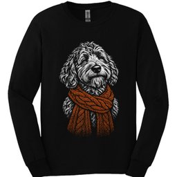 Labradoodle Winter Dog Long Sleeve Shirt Gift For Dog Lover