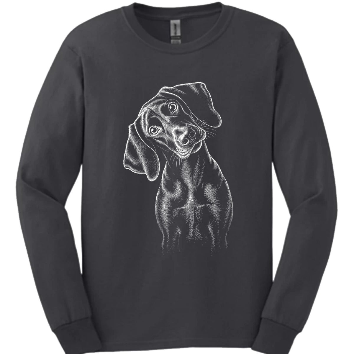 German Shorthaired Pointer Tilted Dog Long Sleeve Shirt Gift For Dog Lover