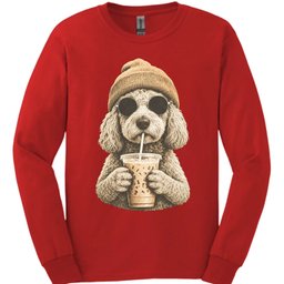 Goldendoodle Hipster Dog Long Sleeve Shirt Gift For Dog Lover