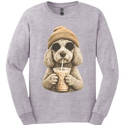 Goldendoodle Hipster Dog Long Sleeve Shirt Gift For Dog Lover