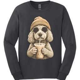 Goldendoodle Hipster Dog Long Sleeve Shirt Gift For Dog Lover