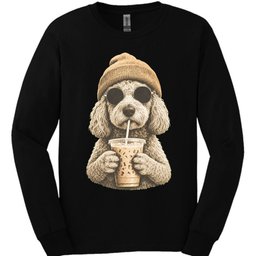 Goldendoodle Hipster Dog Long Sleeve Shirt Gift For Dog Lover