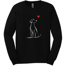 Labrador Sketch Dog Long Sleeve Tee Gift For Dog Lover