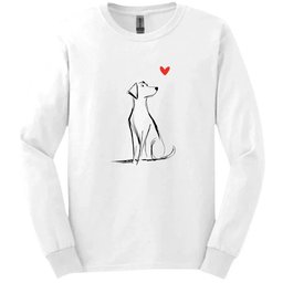 Labrador Sketch Dog Long Sleeve Tee Gift For Dog Lover