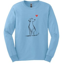 Labrador Sketch Dog Long Sleeve Tee Gift For Dog Lover