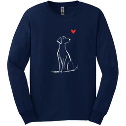 Labrador Sketch Dog Long Sleeve Tee Gift For Dog Lover
