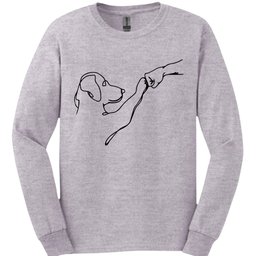 Fist Bump Long Sleeve Shirt Gift For Dog Lover