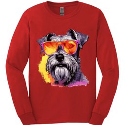 Miniature Schnauzer Top Dog Long Sleeve Shirt Gift For Dog Lover