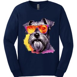 Miniature Schnauzer Top Dog Long Sleeve Shirt Gift For Dog Lover