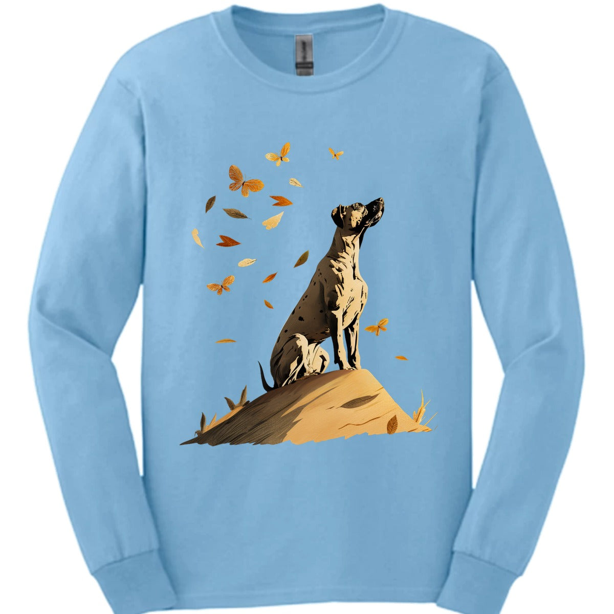 Great Dane Fall Dog Long Sleeve Shirt Gift For Dog Lover