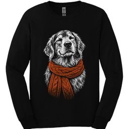 Golden Retriever Winter Dog Long Sleeve Shirt Gift For Dog Lover