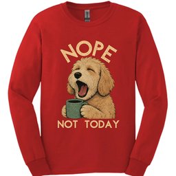 Labradoodle Not Today Long Sleeve Shirt Gift For Dog Lover