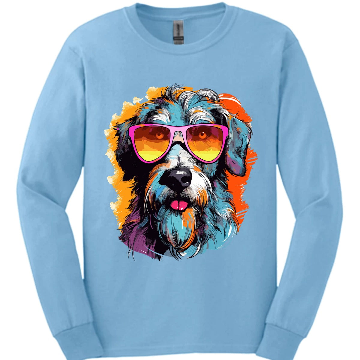 Irish Wolfhound Top Dog Long Sleeve Shirt Gift For Dog Lover
