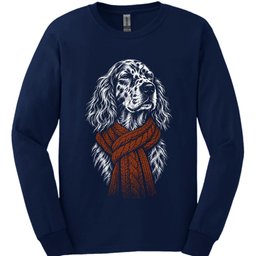 English Setter Winter Dog Long Sleeve Shirt Gift For Dog Lover
