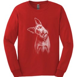 Irish Terrier Tilted Dog Long Sleeve Shirt Gift For Dog Lover
