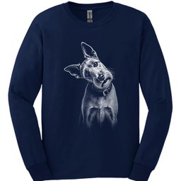 Irish Terrier Tilted Dog Long Sleeve Shirt Gift For Dog Lover
