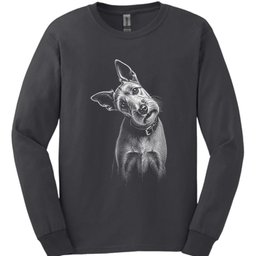 Irish Terrier Tilted Dog Long Sleeve Shirt Gift For Dog Lover