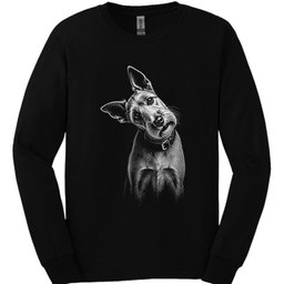 Irish Terrier Tilted Dog Long Sleeve Shirt Gift For Dog Lover