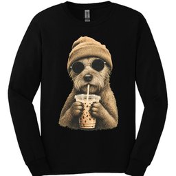 Irish Terrier Hipster Dog Long Sleeve Shirt Gift For Dog Lover