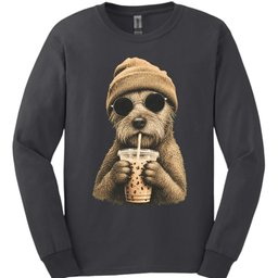 Irish Terrier Hipster Dog Long Sleeve Shirt Gift For Dog Lover
