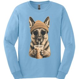 German Shepherd Hipster Dog Long Sleeve Shirt Gift For Dog Lover