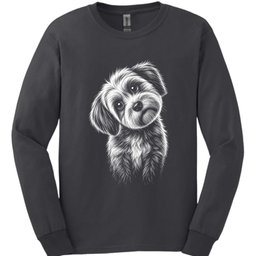 Havanese Tilted Dog Long Sleeve Shirt Gift For Dog Lover
