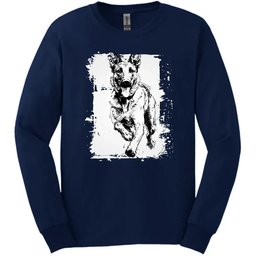 Dutch Shepherd Running Dog Long Sleeve Tee Gift For Dog Lover