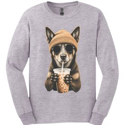 Kelpie Hipster Dog Long Sleeve Shirt Gift For Dog Lover