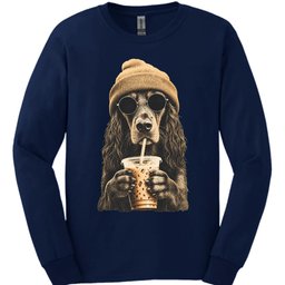 Gordon Setter Hipster Dog Long Sleeve Shirt Gift For Dog Lover