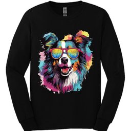 Collie Top Dog Long Sleeve Shirt Gift For Dog Lover