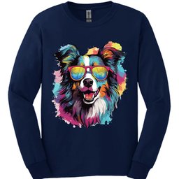 Collie Top Dog Long Sleeve Shirt Gift For Dog Lover