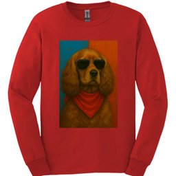 Cocker Spaniel Punk Dog Long Sleeve Shirt Gift For Dog Lover
