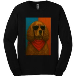 Cocker Spaniel Punk Dog Long Sleeve Shirt Gift For Dog Lover